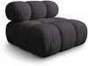Micadoni Armloses Modul Bellis 3D-Stoff Sonic Espresso Bild 2