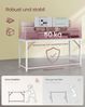 VASAGLE Tisch, Computertisch, Bürotisch, 160 x 60 x 76 cm, für Arbeitszimmer, Schlafzimmer, Wohnzimmer, ahornweiß-perlweiß Bild 4