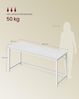 VASAGLE Tisch, Computertisch, Bürotisch, 160 x 60 x 76 cm, für Arbeitszimmer, Schlafzimmer, Wohnzimmer, ahornweiß-perlweiß Bild 5