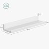 Songmics Wandregal 3er Set Schweberegale für Fotorahmen und Bücher, 38x10 cm, modernes Regal, Weiß LWS38WT Bild 4