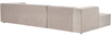 3 Sitzer Sofa VERNON Samtstoff Taupe Rechtsseitig Bild 5