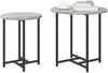 vidaXL Beistelltisch-Set 2 pcs Grau Sonoma und Schwarz 869699 Bild 3