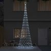 vidaXL LED-Weihnachtsbaum mit 555 LEDs Kaltweiß 500 cm Metall 42018796 Bild 3