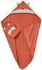 vertbaudet Kapuzenhandtuch Baby-Set: Badetuch und Waschhandschuh FUCHS Bild 5