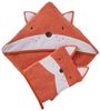 vertbaudet Kapuzenhandtuch Baby-Set: Badetuch und Waschhandschuh FUCHS Bild 2