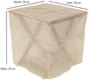 Abdeckhaube Tisch 70 x 70 x 70 cm eckig, PE transparent Bild 3