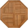 vidaXL Tischplatte 90x90x2,5 cm Achteckig Massivholz Teak 366667 Bild 2