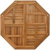 vidaXL Tischplatte 90x90x2,5 cm Achteckig Massivholz Teak 366667 Bild 5