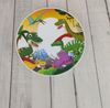 Kinderzimmer Wandlampe mit Dinosaurier Motiven Schalter und Stecker Ø 25cm Bild 4