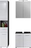 INOSIGN Badmöbel-Set Sovana, (Set, 3-St), Hochschrank, Waschtisch und Spiegelschrank mit Beleuchtung Bild 4