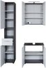 INOSIGN Badmöbel-Set Sovana, (Set, 3-St), Hochschrank, Waschtisch und Spiegelschrank mit Beleuchtung Bild 3