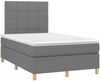 vidaXL Polsterbett mit Matratze Dunkelgrau 120x200 cm Stoff, Härtegrad: H2 [3142322] Bild 3