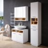 Vicco 'Beatrice' Hochschrank, Spanplatte, 38 x 190 x 30 cm, Weiß / Sonoma Eiche Bild 4