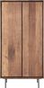 Schrank Metropole aus recyceltem Teakholz, modernes Design, Natur, 90 cm breit, Metallgestell Bild 3
