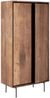 Schrank Metropole aus recyceltem Teakholz, modernes Design, Natur, 90 cm breit, Metallgestell Bild 2