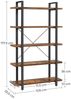Vasagle Bücherregal, stabiles Standregal mit 5 Regalebenen, Wohnzimmerregal im Industrie-Design, einfacher Aufbau, Wohnzimmer, Schlafzimmer, Büro, Vintage von Songmics LLS55BX Bild 3