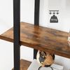 Vasagle Bücherregal, stabiles Standregal mit 5 Regalebenen, Wohnzimmerregal im Industrie-Design, einfacher Aufbau, Wohnzimmer, Schlafzimmer, Büro, Vintage von Songmics LLS55BX Bild 5