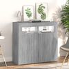 vidaXL Sideboard mit LED-Beleuchtung Grau Sonoma 80x35x75 cm 815730 Bild 5