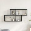 vidaXL Wandregal Schwarz Eichen-Optik 76 x 15 x 53 cm Holzwerkstoff 862648 Bild 4