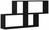 vidaXL Wandregal Schwarz Eichen-Optik 76 x 15 x 53 cm Holzwerkstoff 862648 Bild 2