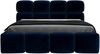 Polsterbett MONAKO 120x200 mit Matratze, Bettkasten und Lattenrost. Farbe: Blau 11 Bild 3