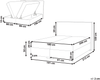 Boxspringbett mit Stauraum Stoff MAJOR 180 x 200 cm Hellbeige Bild 2