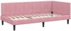 vidaXL Eckbettgestell mit Kopfteil Rosa 100 cm x 200 cm Samt 42016361 Bild 4