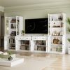 VOWNER TV-Schrank mit Bücherregalen für Fernseher bis zu 70 Zoll, 280 cm TV-Ständer (4-St) Wohnzimmer-Fernsehschrank mit gehärteten Glastüren und Einlegeböden Bild 3