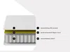 Vente-unique - KIJAL Mattress and bed base set StoffHolz, Platte Weiß - B 140 cm x H 19 cm30 cm x L 190 cm Bild 4