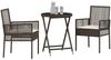 vidaXL Garten Bistro Set 3 pcs Braun Poly-Rattan 3334963 Bild 3