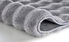 Kleine Wolke Badematte Cloud, Höhe 28 mm, rutschhemmend beschichtet, fußbodenheizungsgeeignet, Polyester, rechteckig, Badteppich, Uni Farben, Hoch-Tief Effekt, besonders weich Bild 2