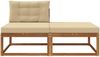 vidaXL Sectional Sofa Einheiten mit Kissen 2 Stück Natur 900550 Bild 3