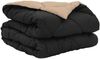 vidaXL Sommerdecke Schwarz und Taupe 200 x 155 cm Mikrofaser 42025490 Bild 2