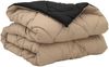 vidaXL Sommerdecke Schwarz und Taupe 200 x 155 cm Mikrofaser 42025490 Bild 5