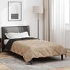 vidaXL Sommerdecke Schwarz und Taupe 200 x 155 cm Mikrofaser 42025490 Bild 4