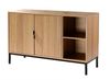 Casâme 'TARA' Buffet mit 2 Türen und 2 offenen Fächern in Holzrillenoptik L110 cm - Helles Holz Bild 5