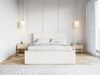 Selsey 'Lucera' Polsterbett mit Chenille-Bezug und Stauraum, creme, 180x200 cm Bild 3