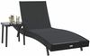 vidaXL Sonnenliege 2 pcs Schwarz Poly-Rattan 42009980 Bild 3