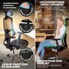 VALKENSTOL M6 MESH-SITZ Bürostuhl ergonomisch bis 1,95m - 5 Jahre Garantie - Schreibtischstuhl mit verstellbarer Sitztiefe - Lordosenstütze Bild 4