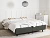 Verstellbares Bett ohne Kopfteil Stoff CASTELLAN 160 x 200 cm Dunkelgrau Bild 3