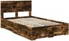 vidaXL Bettrahmen mit Schubladen Raucheiche 120 x 190 cm Holzwerkstoff 3410926 Bild 4