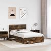 vidaXL Bettrahmen mit Schubladen Raucheiche 120 x 190 cm Holzwerkstoff 3410926 Bild 3