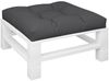 vidaXL Palettenkissen Schwarz 70x70x12 cm Stoff 360476 Bild 3