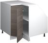 Eck-Küchenschrank für Dachschrägen R-Line Edelgrau 75.6 cm mit 1 Tür, Schrankkorpus 60 cm Tiefe Vicco Bild 3
