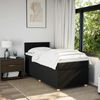 vidaXL Boxspringbett mit Matratze Schwarz 90x200 cm Stoff 3288865 Bild 4