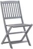 vidaXL Klappbare Gartenstühle 8 Stk. mit Kissen Massivholz Akazie 3078314 Bild 3