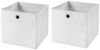 StickandShine Faltbox 2 Stück Faltboxen 28 x 28 x 28 cm faltbar ohne Deckel Stoffbox Bild 4