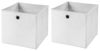 StickandShine Faltbox 2 Stück Faltboxen 28 x 28 x 28 cm faltbar ohne Deckel Stoffbox Bild 3