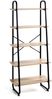 HAKU Möbel Regal - schwarz-eiche - H. 164cm x B. 60cm - HAKU-23896 Bild 5
