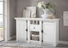 Sideboard 152x83 cm 2-türig mit Flascheneinteilung weiß Pinie WALES Bild 2